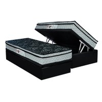 Cama Box Baú CRC Solt +Colchão D28 Conforto Firme Paropas -