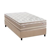 Cama Box CRC Solteiro +Colchão Molas Angres Herval 88x188