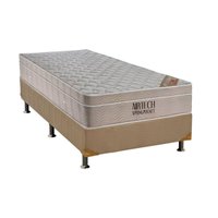 Cama Box Solteiro: Colchão Molas SuperPocket Ensacadas Ortobom Fort Airtech + Base CRC Suede Clean (88x188)