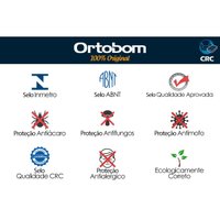 Conjunto Box Casal: Colchão Molas Ortobom Ensacadas Airtech + Base CRC Suede Clean (138x188)