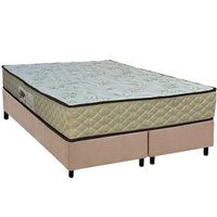 Cama Box Queen: Colchão Ortopédico Paropas AG65 Sofistic Clean + Base CRC Suede Clean (158x198)