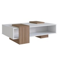 Mesa De Centro Com Nicho Branco Montana