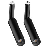 Kit 2 Spots Luminárias para Trilho Perfilado Preto Alumínio G9 Neo Dital Iluminação Direcionável