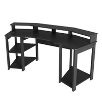 Mesa Gamer Cockpit Para 2 Monitores ME4167 Preto Tecnomobili