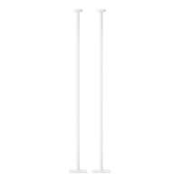 Kit 2 Postes Luminária para Jardim Alumínio 1,89m Iluminação Externa Global Dital Branco sem Globo