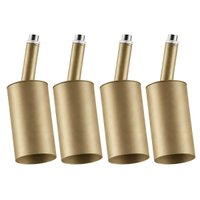 Conjunto 4 Spots Luminária Elegante Perfilado Dourado em Alumínio Bivolt Mr11 Neo Dital