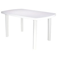 Mesa Tramontina Camboriú Branca 136x84 cm em Polipropileno