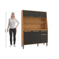 Armário de Cozinha Compacta Anira 120cm 6 Portas 1 Gaveta Kappesberg