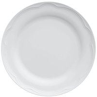 Jogo 12 Pratos Rasos 25cm Branco em Porcelana Germer Cottage Mesa Posta Almoço Jantar