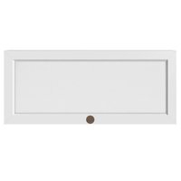 Armario Aereo Basculante 80 cm 1 Porta Unna Branco POLIMAN