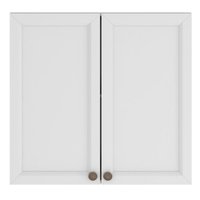 Armario Aereo 80 cm 2 Portas Unna Branco POLIMAN