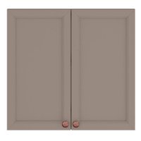 Armario Aereo 80 cm 2 Portas Unna Gris POLIMAN