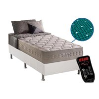 Cama Box CRC Solteiro +Colchão Magnético c/Massagem Commodite Anjos -