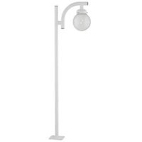 Poste Branco Luminária sem Globo Alumínio para Praça Global Bivolt Dital