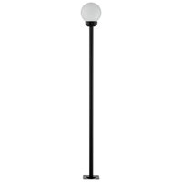Poste para Praça Jardim Iluminação Externa 2m Alumínio Preto Global Dital sem Globo