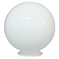 Globo para Poste Iluminação Jardim 15x30cm Leitoso Decorativo Pvc Global Dital