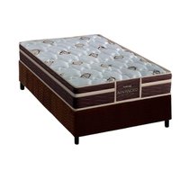 Cama Box CRC Solteiro +Colchão Anatômico Ortopédico Tech1500 Probel 78