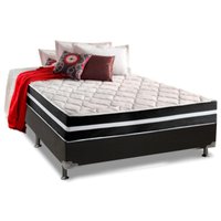 Cama Box CRC Casal +Colchão Molas Ensacadas Classic Anjos 138x188