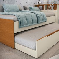 Quarto Infantil Completo 5 Peças com Nichos Crescer Kappesberg Argila/Jequetiba