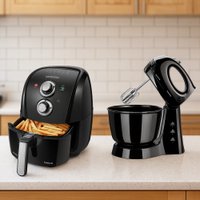 Kit Air Fryer Mondial 4L 1500W e Batedeira Mondial Pratica 3,6L 400W