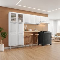 Cozinha Compacta 3 Pe&ccedil;as 10 Portas Itatiaia Tarsila