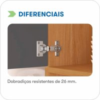 Cozinha Compacta 5 Pe&ccedil;as 9 Portas 2 Gavetas com Tampo Napoles Itatiaia