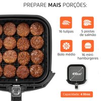 Kit Air Fryer Mondial 4L 1500W e Batedeira Mondial Pratica 3,6L 400W 127V