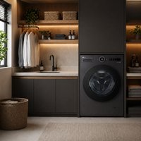 Lava e Seca Smart LG WD18GNTS6B 18kg IA Black Inox