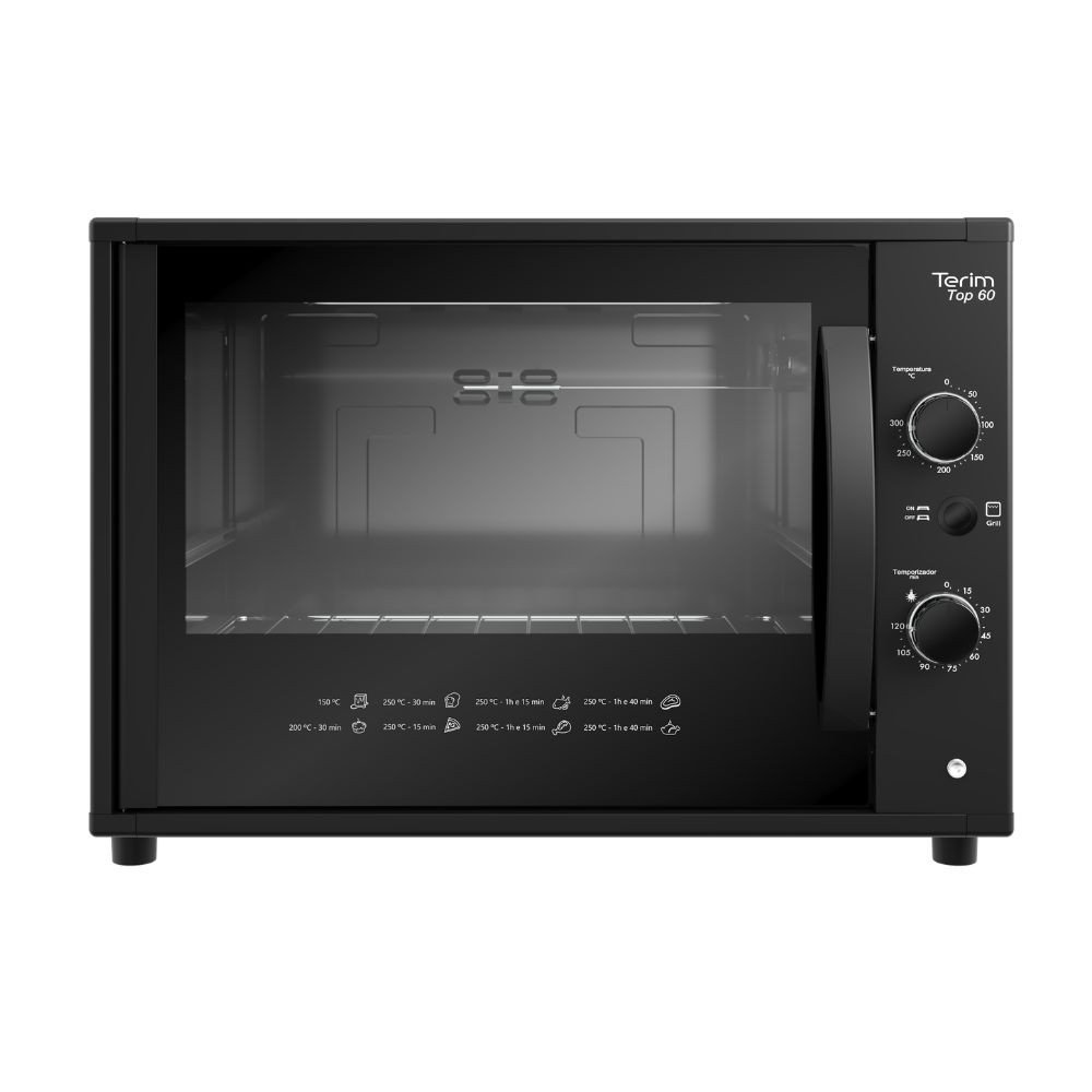 Forno 60l Terim Preto - Elétrico - Top - 220v