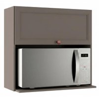 Armario Aereo Nicho Microondas 80 cm Unna Gris POLIMAN