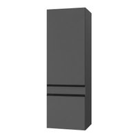 Paneleiro Armário de Cozinha com 2 Portas Suspenso Milano Multimóveis MP2417 Cinza