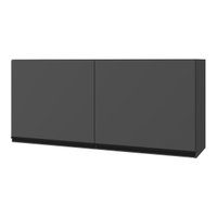 Armário de Cozinha Aéreo com 2 Portas 120cm Milano Multimóveis MP2390 Cinza