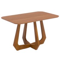 Mesa de Jantar 4 Lugares Tampo MDF 130X80 cm 21160 Cinamomo NATUEM