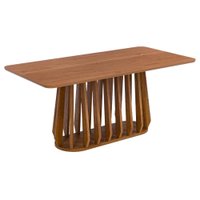 Mesa de Jantar 6 Lugares Tampo MDF 180X90 cm 21382 Cinamomo NATUEM