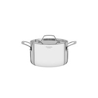 Caçarola Funda Tramontina Luna em Aço Inox 20 cm 3,8L Fundo Triplo Compatível com Indução