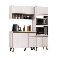 Armário de Cozinha Completa Atlanta Fit Carraro Branca