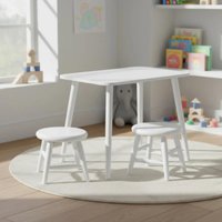 Conjunto Mesa Infantil com 2 Banquetas Multimóveis CR50280 Branco