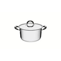 Caçarola Funda Tramontina Duo Silicone em Aço Inox 16 cm 1,8L Fundo Triplo Compatível com Indução