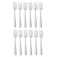Jogo 12 Garfos de Mesa Aço Inox Pisa Wolff Talheres Refeições