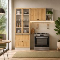 Armário Cozinha Completo Ditália Berlim 3 Pçs CVBR B17