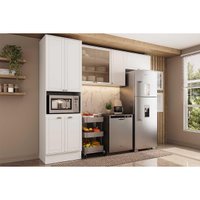 Cozinha Modulada Completa Bella 3 Peças (2Aéreos+1Paneleiro) C3P27 Branco - Carraro