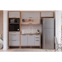 Módulo Cozinha MGM Eloise 4 Peças C4P256 Cinamomo/Platina-MGM