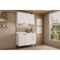 Cozinha Completa Carraro 2 Peças Alpha C2P53 Branco