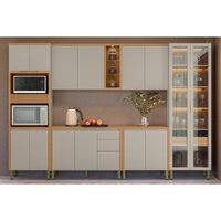 Cozinha Completa Linea Brasil 6 Peças Allure CP21 Jequitiba/Gris