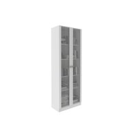 Multiuso Lavanderia AM-3112 c/ 2 Portas c/ Vidro Branco - Tecno Mobili