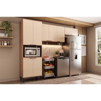 Kit de Cozinha Completa 3 Peças Alpha (2Aéreos+1Paneleiro) C3P34 Freijo/Off White - Carraro