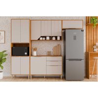 Cozinha Modulada MGM 4 Peças Celeste C4P262 Cinamomo/Off