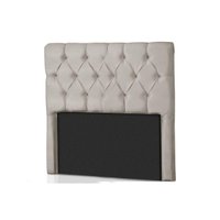 Painel de Cama Box Estofada Solteiro Califórnia Suede Bege - Probel
