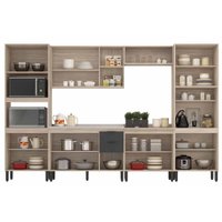 Cozinha Modulada Demóbile 6 Peças Firenze C6P127 Amendola/Nude Prime TX