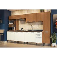 Cozinha Completa Kappesberg 7 Peças Linna C7P107 Canela/Off White